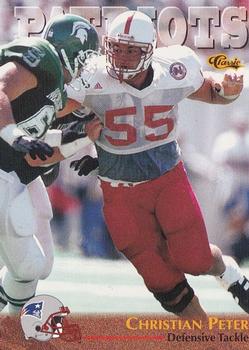 1996 Classic NFL Rookies #33 Christian Peter Front