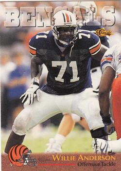 1996 Classic NFL Rookies #9 Willie Anderson Front