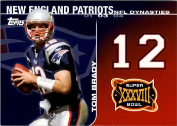 2008 Topps - NFL Dynasties Tribute #DYN-TB Tom Brady Front