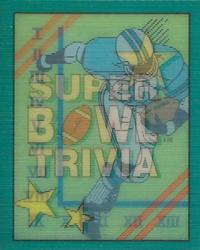 1990 Score - Magic Motion: Super Bowl Trivia #12 Super Bowl Trivia Front
