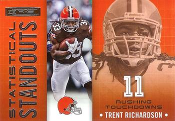 2013 Panini Rookies & Stars - Statistical Standouts #15 Trent Richardson Front