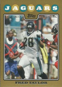 2008 Topps - Gold #77 Fred Taylor Front