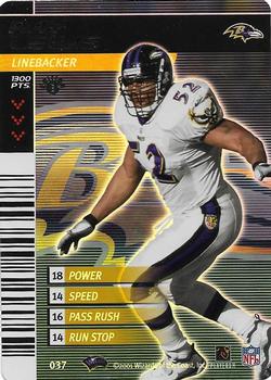 2001 NFL Showdown 1st Edition #037 Ray Lewis Front