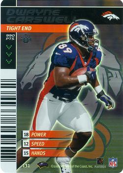 2001 NFL Showdown 1st Edition #131 Dwayne Carswell Front