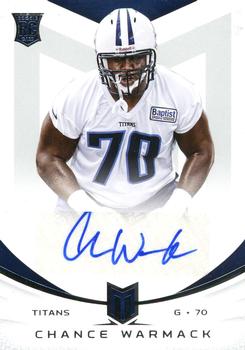 2013 Panini Momentum - Rookie Signatures Silver #111 Chance Warmack Front