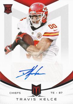 2013 Panini Momentum - Rookie Signatures Silver #192 Travis Kelce Front