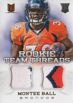 2013 Panini Momentum - Rookie Team Threads Combo Material Prime #9 Montee Ball Front