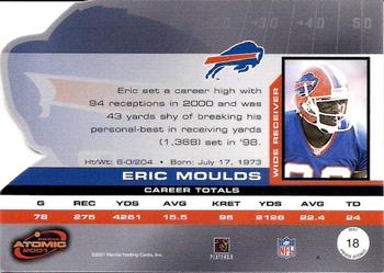 2001 Pacific Prism Atomic #18 Eric Moulds Back