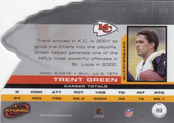 2001 Pacific Prism Atomic #69 Trent Green Back