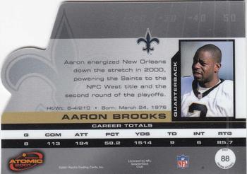 2001 Pacific Prism Atomic #88 Aaron Brooks Back