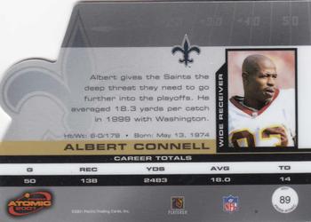 2001 Pacific Prism Atomic #89 Albert Connell Back