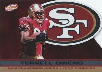 2001 Pacific Prism Atomic #127 Terrell Owens Front