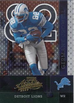 2002 Playoff Absolute Memorabilia #54 Germane Crowell Front