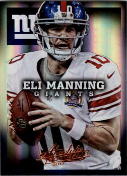 2013 Panini Absolute #64 Eli Manning Front