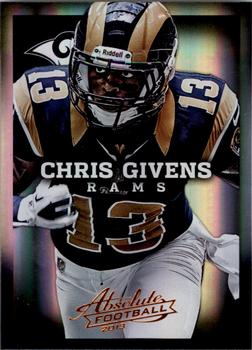 2013 Panini Absolute #90 Chris Givens Front