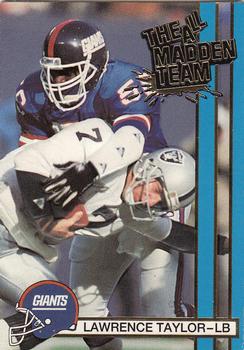 1990 Action Packed All-Madden #12 Lawrence Taylor Front