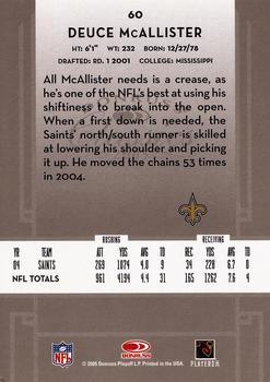2005 Donruss Classics #60 Deuce McAllister Back