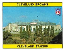 1988 Panini Stickers #32 Cleveland Browns Helmet Back