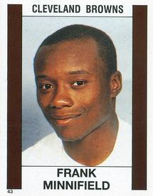 1988 Panini Stickers #43 Frank Minnifield Front