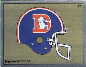 1988 Panini Stickers #47 Denver Broncos Helmet Front