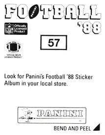 1988 Panini Stickers #57 Rich Karlis Back