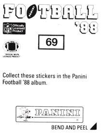 1988 Panini Stickers #69 Robert Lyles Back