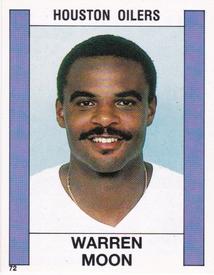 1988 Panini Stickers #72 Warren Moon Front