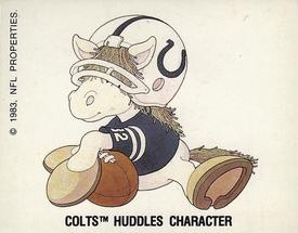1988 Panini Stickers #91 Indianapolis Colts Uniform Back