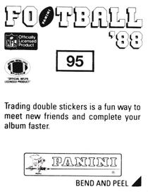 1988 Panini Stickers #95 Deron Cherry Back