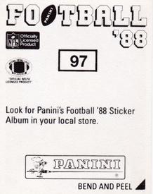 1988 Panini Stickers #97 Bill Kenney Back