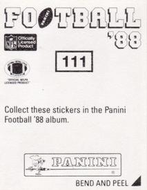 1988 Panini Stickers #111 Mike Haynes Back