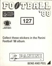 1988 Panini Stickers #127 Lorenzo Hampton Back