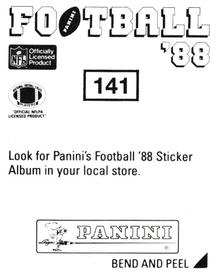 1988 Panini Stickers #141 Reggie Dupard Back
