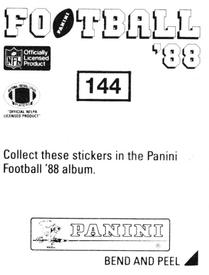 1988 Panini Stickers #144 Ronnie Lippett Back