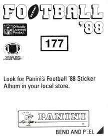 1988 Panini Stickers #177 Louis Lipps Back