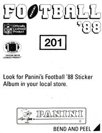 1988 Panini Stickers #201 Raymond Butler Back
