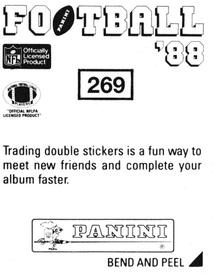 1988 Panini Stickers #269 Eugene Lockhart Back
