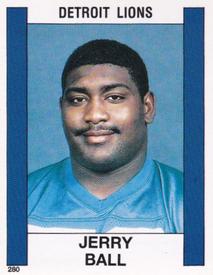 1988 Panini Stickers #280 Jerry Ball Front