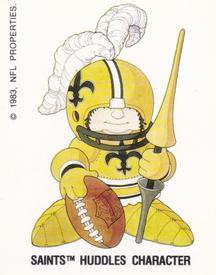 1988 Panini Stickers #351 New Orleans Saints Uniform Back