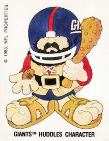 1988 Panini Stickers #366 New York Giants Uniform Back