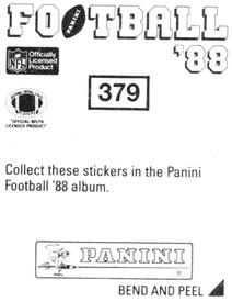 1988 Panini Stickers #379 Reggie White Back