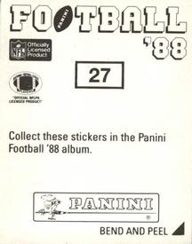 1988 Panini Stickers #27 Tim Krumrie Back