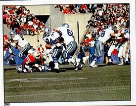 1988 Panini Stickers #263 Dallas Cowboys Action Front