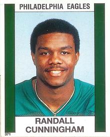 1988 Panini Stickers #371 Randall Cunningham Front