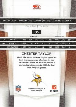 2007 Leaf Certified Materials #35 Chester Taylor Back