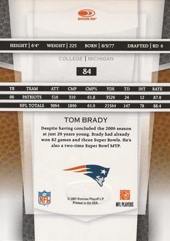 2007 Leaf Certified Materials #84 Tom Brady Back
