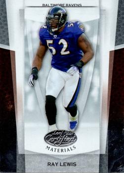 2007 Leaf Certified Materials #99 Ray Lewis Front