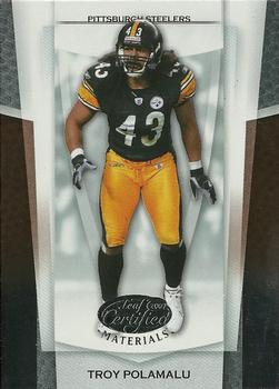2007 Leaf Certified Materials #113 Troy Polamalu Front