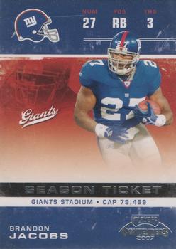 2007 Playoff Contenders #66 Brandon Jacobs Front