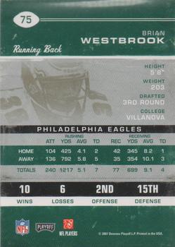 2007 Playoff Contenders #75 Brian Westbrook Back